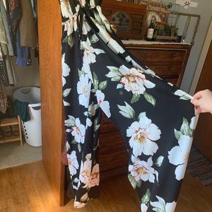 SOLD Floral Wide Leg Jumpsuit